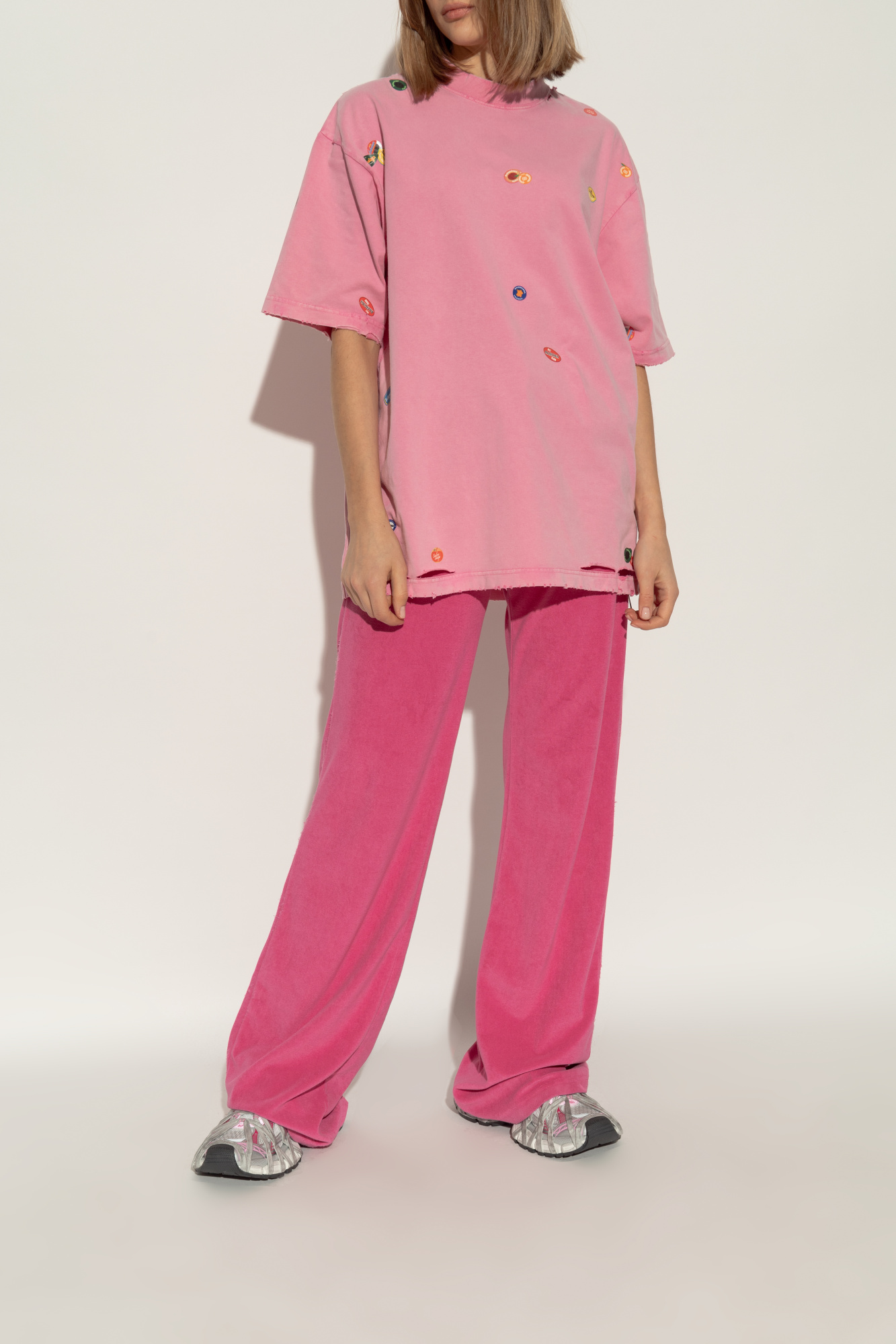 Balenciaga logo-waistband loose-cut Trousers | Black | FARFETCH